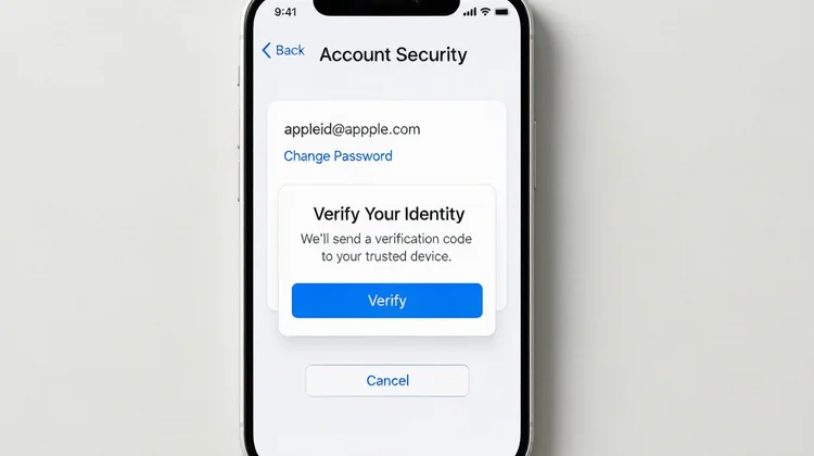 苹果ID密码重置 iPhone展示Apple ID安全设置界面 苹果派