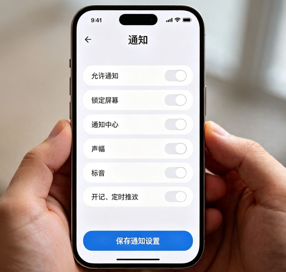 iPhone通知权限精细化设置截图苹果派
