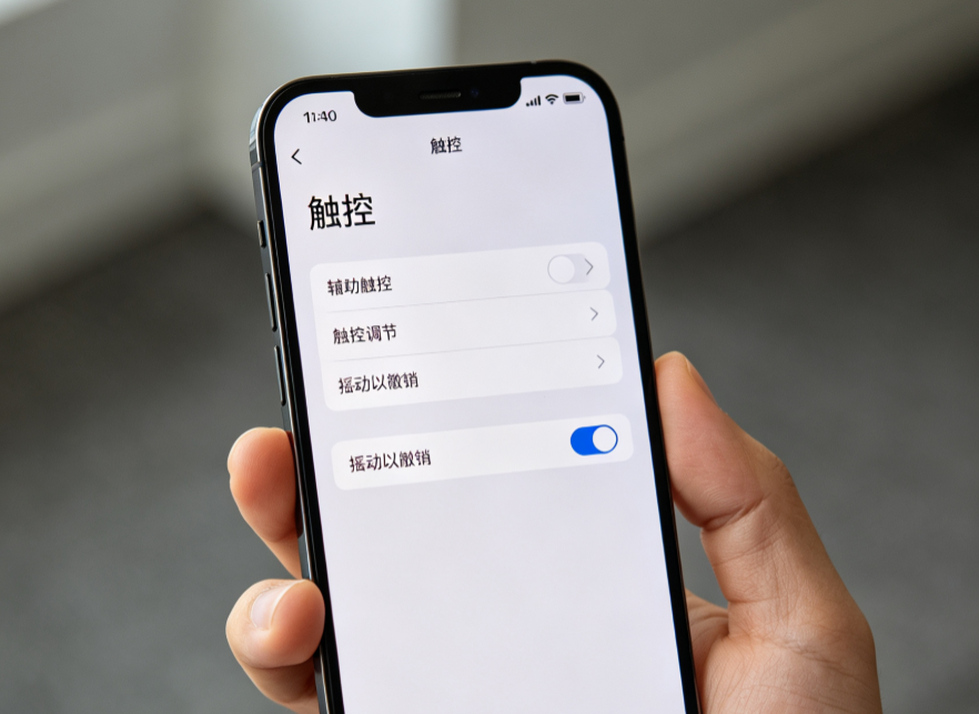 iPhone 轻点背面设置入口 - 苹果派