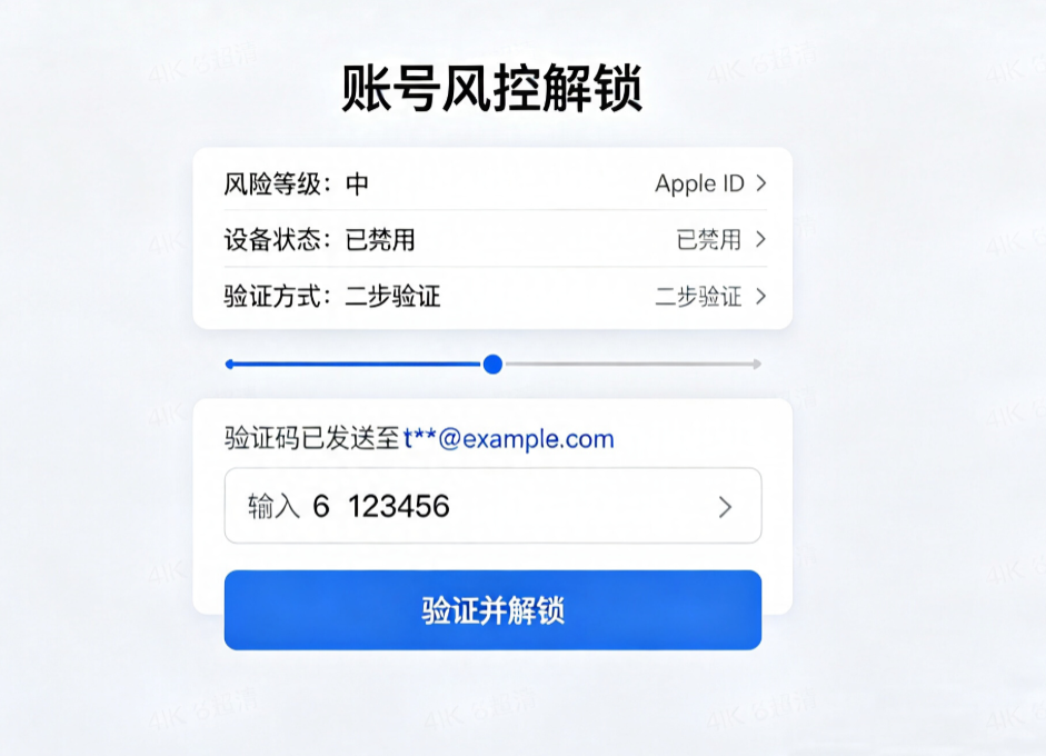 苹果ID锁定解锁官方教程_账号风控解除设置_苹果派