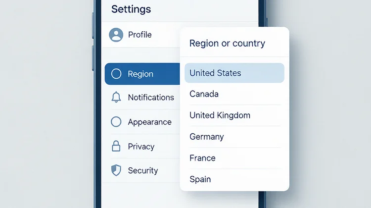 Apple ID 地区切换设置界面 苹果派