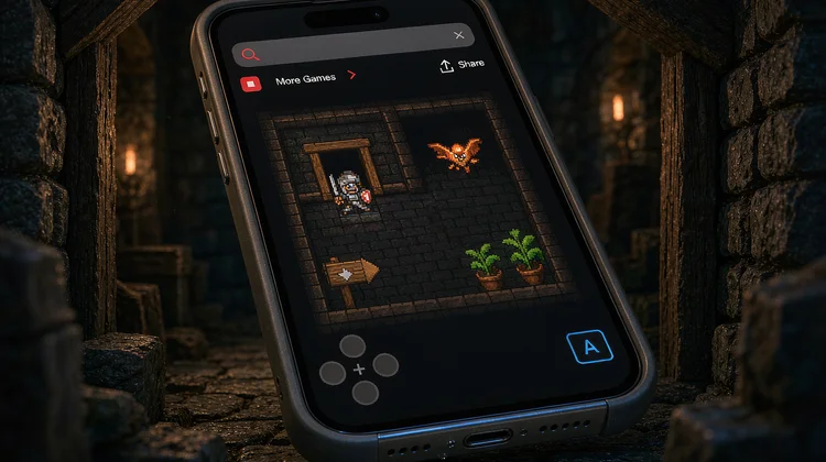 iOS Roguelike游戏 像素地牢探险手游画面 苹果派