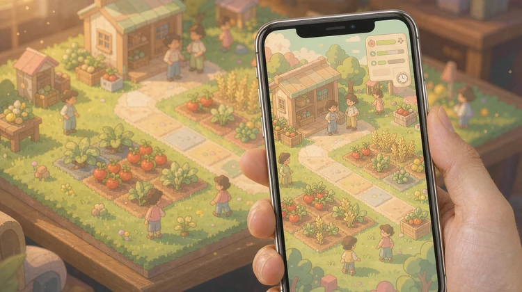 iOS模拟经营游戏 种田经营休闲场景 苹果派