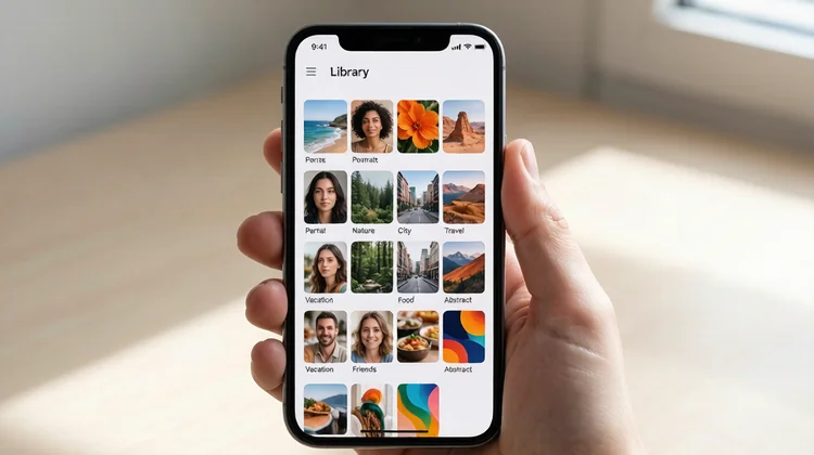 iPhone相册整理技巧照片图库网格界面截图 苹果派