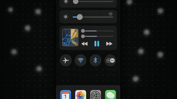 iPhone 控制中心音乐与滑块 - 苹果派