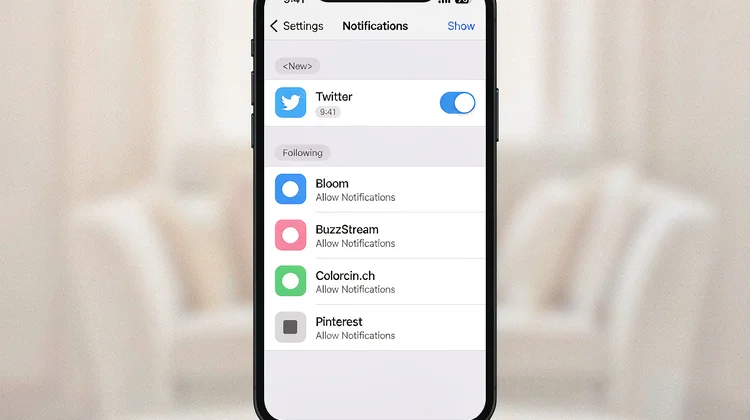 iPhone 通知设置列表 - 苹果派