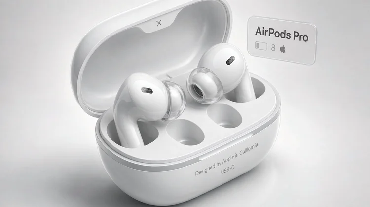 AirPods Pro 3 渲染图 - 苹果派