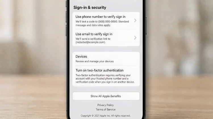 Apple ID 安全设置页 - 苹果派