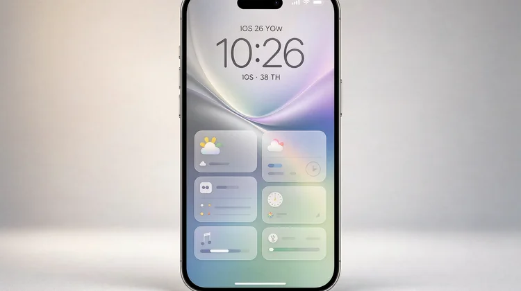 iOS 26 锁屏小组件改版实拍 - 苹果派
