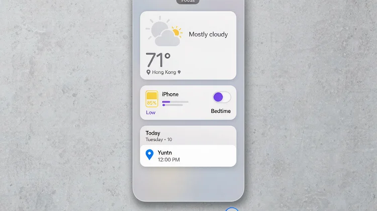iPhone 锁屏组件自定义配图 苹果派