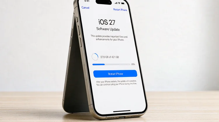 iOS 27正式版 软件更新界面 苹果派