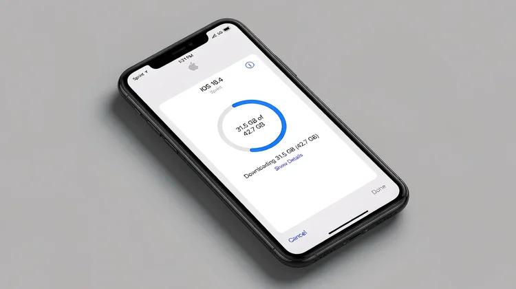 iOS 27 软件更新界面 苹果派
