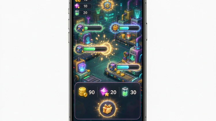 iOS 放置游戏 离线收益 升级界面 苹果派